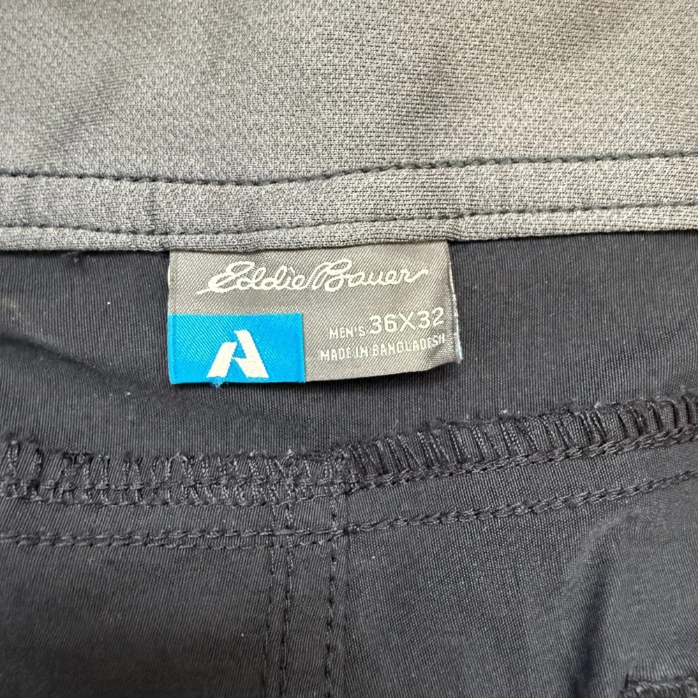 Eddie Bauer First Ascent Men's 36 Black Hiking Pants Outdoor Travel Neutral